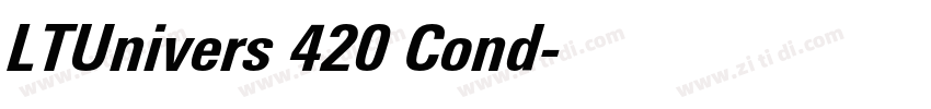 LTUnivers 420 Cond字体转换